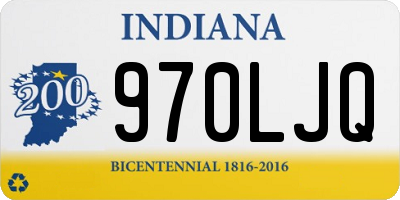 IN license plate 970LJQ