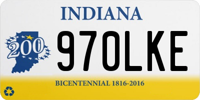IN license plate 970LKE