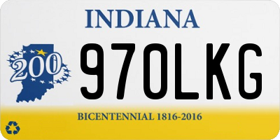 IN license plate 970LKG