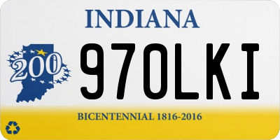 IN license plate 970LKI