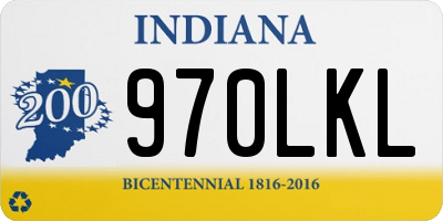 IN license plate 970LKL