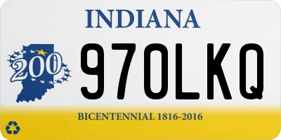 IN license plate 970LKQ