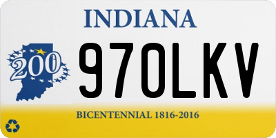 IN license plate 970LKV