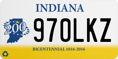 IN license plate 970LKZ