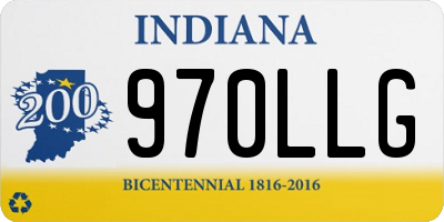 IN license plate 970LLG