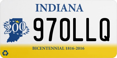 IN license plate 970LLQ