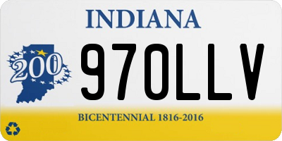 IN license plate 970LLV