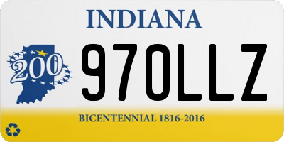 IN license plate 970LLZ