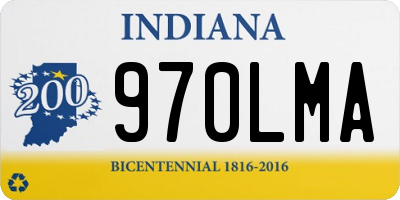 IN license plate 970LMA