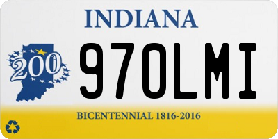IN license plate 970LMI