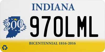 IN license plate 970LML