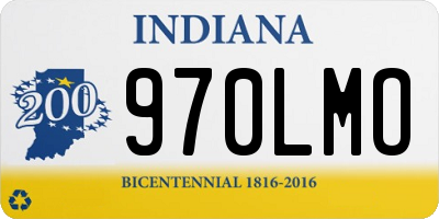 IN license plate 970LMO