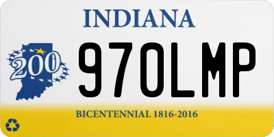 IN license plate 970LMP
