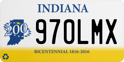 IN license plate 970LMX