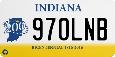 IN license plate 970LNB