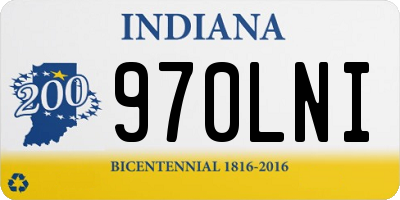 IN license plate 970LNI