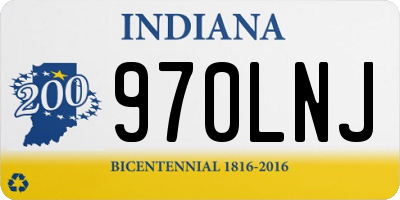 IN license plate 970LNJ