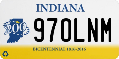 IN license plate 970LNM