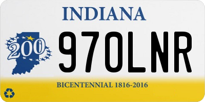 IN license plate 970LNR