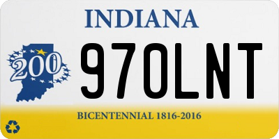 IN license plate 970LNT