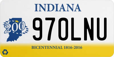 IN license plate 970LNU