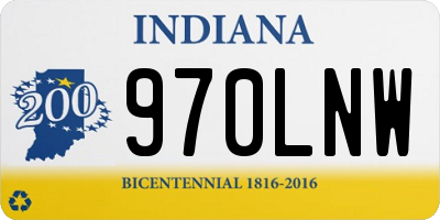 IN license plate 970LNW