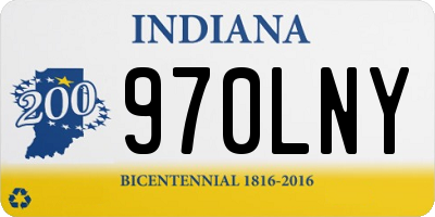 IN license plate 970LNY