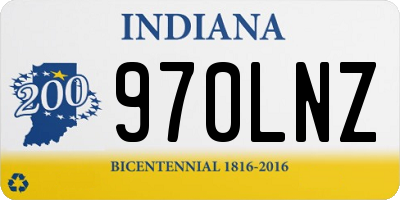 IN license plate 970LNZ