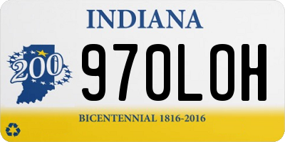 IN license plate 970LOH