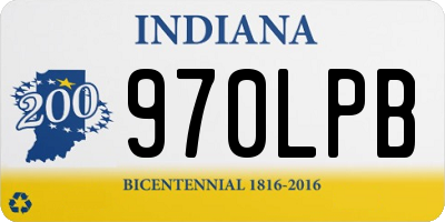 IN license plate 970LPB