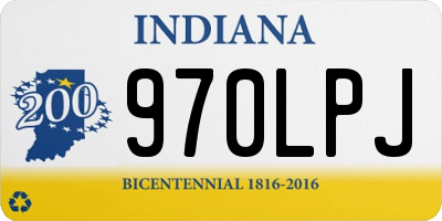 IN license plate 970LPJ
