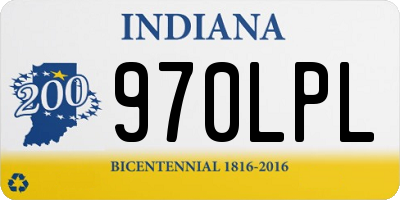 IN license plate 970LPL