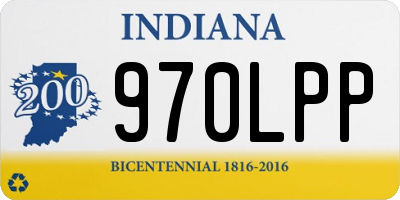 IN license plate 970LPP