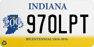 IN license plate 970LPT