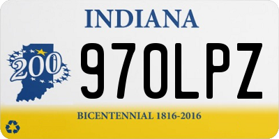 IN license plate 970LPZ