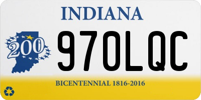 IN license plate 970LQC