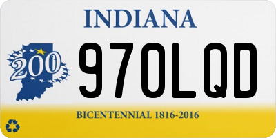 IN license plate 970LQD