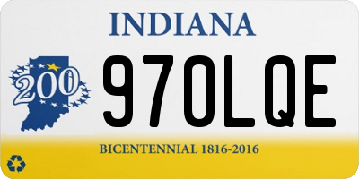 IN license plate 970LQE