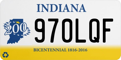 IN license plate 970LQF