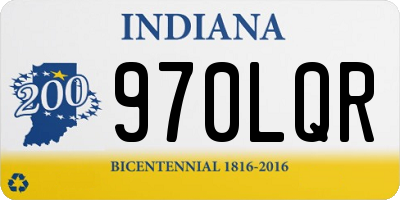 IN license plate 970LQR
