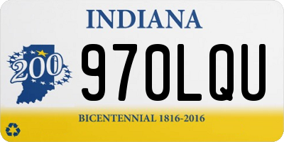 IN license plate 970LQU