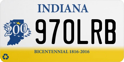 IN license plate 970LRB