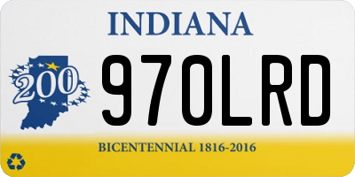 IN license plate 970LRD