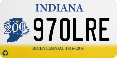 IN license plate 970LRE