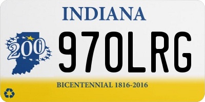 IN license plate 970LRG