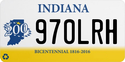 IN license plate 970LRH