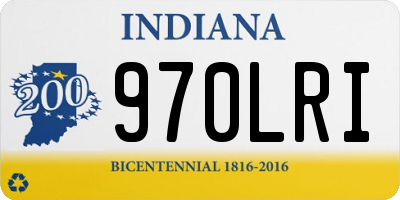 IN license plate 970LRI