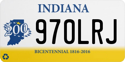 IN license plate 970LRJ