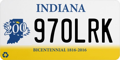 IN license plate 970LRK