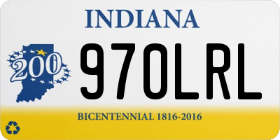 IN license plate 970LRL